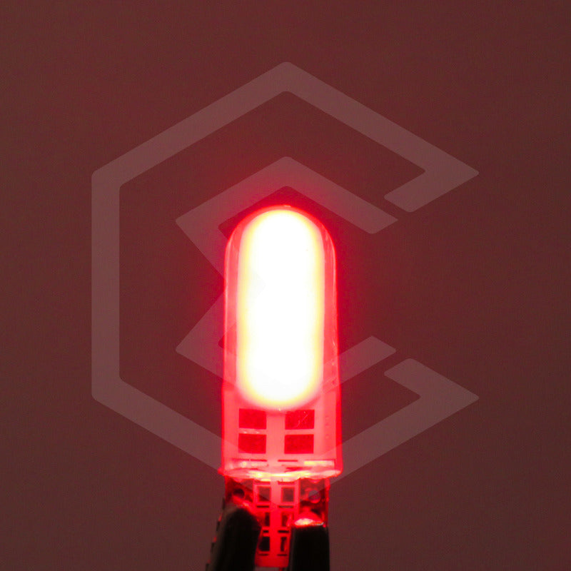 Par De Focos De Pellizco T10 12 Leds Cob Chip 80 Ma 12v