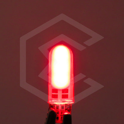 Par De Focos De Pellizco T10 12 Leds Cob Chip 80 Ma 12v