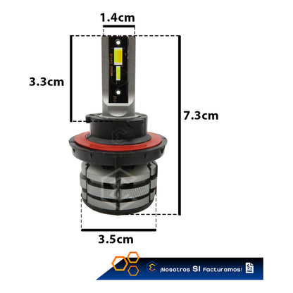 Kit Focos Led H13 Ventilador Alta Y Baja Tricolor 18,000lm H13