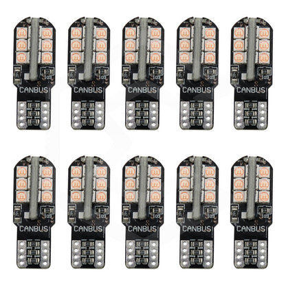 Kit 10 Focos Pellizco T10 24 Leds Canbus 3030 Alta Potencia