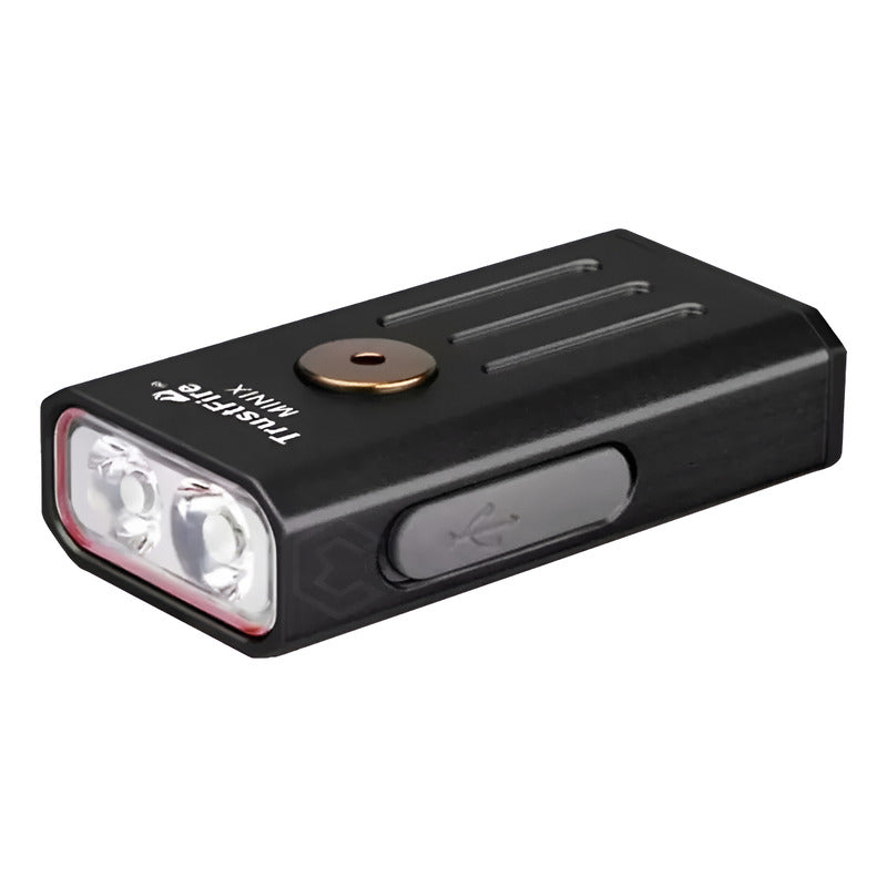 Lampara Tactica Led 320 Lm Reales Con Luz Uv Recargable 2led Blanco Con Uv Negro