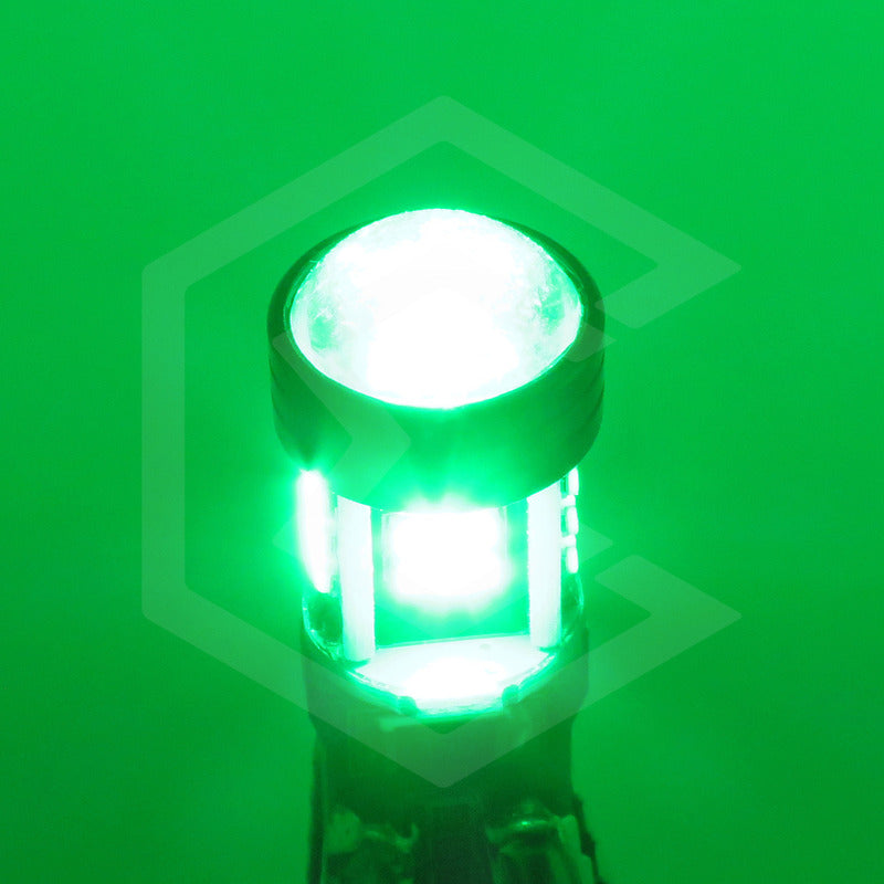 Kit 10 Focos De Pellizco T10 15 Led Canbus Con Lupa 4010 12v