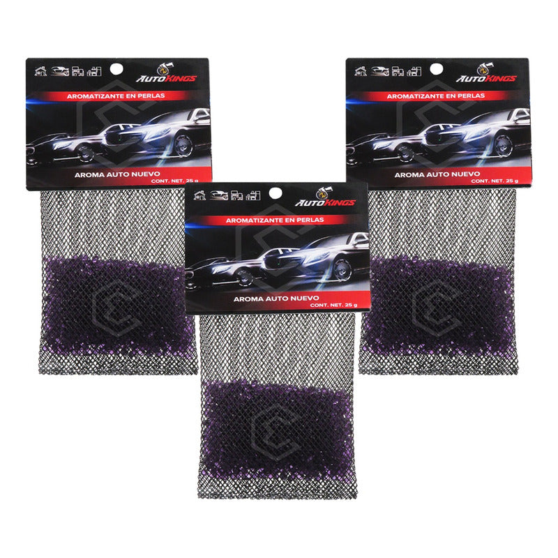 3 Aromatizante Para Auto Desodorante Perla Casa Oficina 25gr