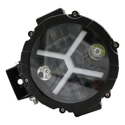 Par Faros Led Auxiliar Luz Blanca En X 24000lm 6 Leds 12-24v Negro