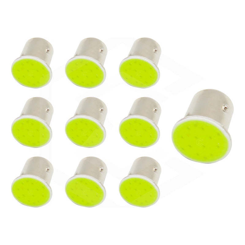 30 Focos 1156 1157 Led Cob Cuarto Stop Direccional Reversa