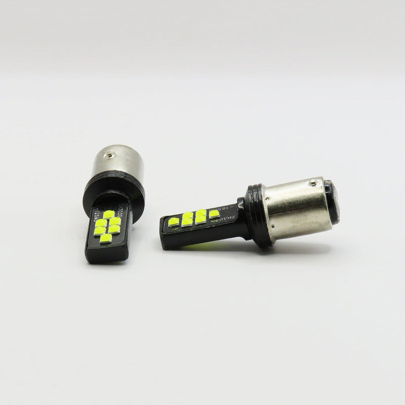2 Focos 12 Led Canbus Cuarto Stop 12-24v 1156 57 3157  7507