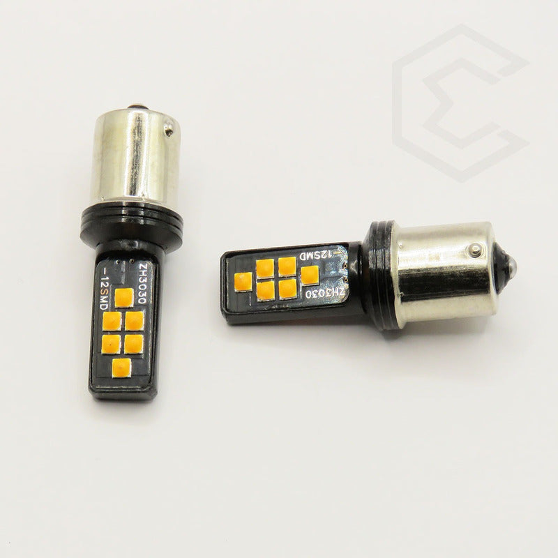 2 Focos 12 Led Canbus Cuarto Stop 12-24v 1156 57 3157  7507