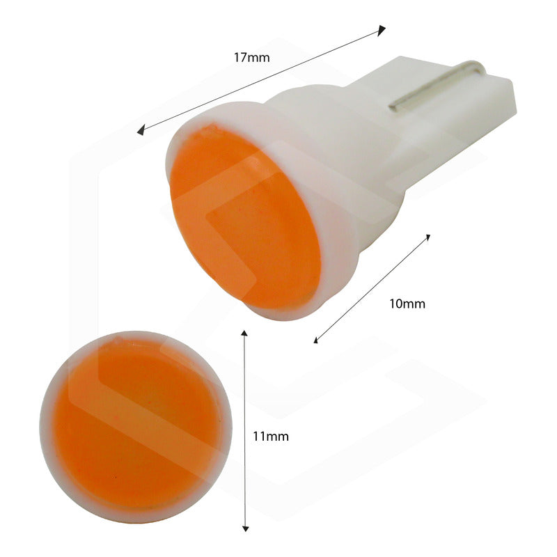 Kit De 10 Focos De Pellizco T10 1  Led Cob Alta Potencia 12v