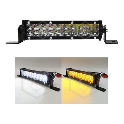 Barra Slim 40 Hiperleds 7'' Blanco-ambar 5 Funciones 12-24v
