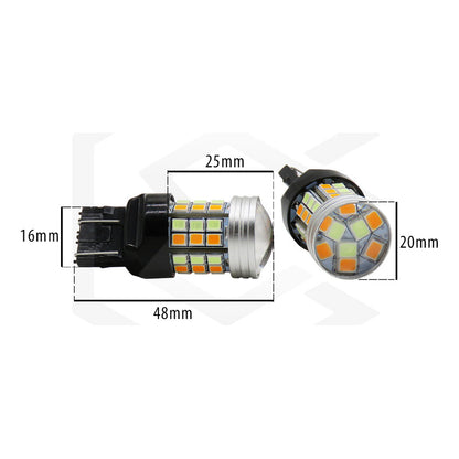 Dos Focos Led 1034 7443 1157 3157 T20 Canbus Dual Color 12v