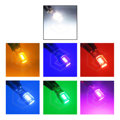 Par De Focos De Pellizco T10 18 Leds Canbus Aluminio 12v