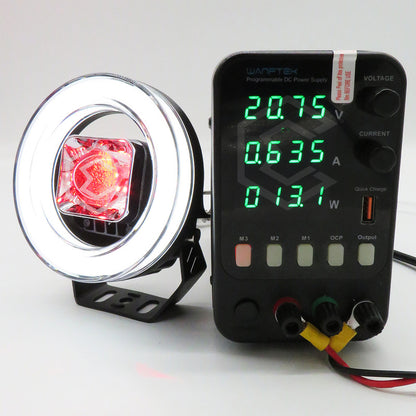 Par Faros Auxiliares 16 Led Con Lupa Bicolor Ojo Ángel 9-30v