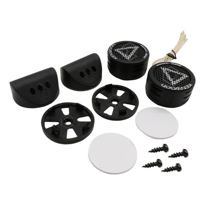 Par De Tweeters Chico Kenwood Bocina Negro 6000 Watts Negro