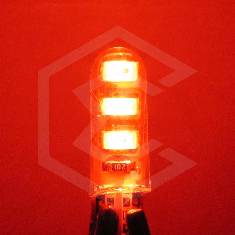 Kit De 10 Focos De Pellizco T10 6 Gel Leds Smd Alta Potencia