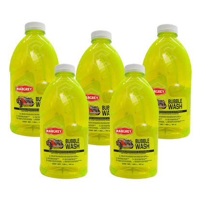 5 Shampoo Concentrado Alto Brillo Espuma Bubble Wash Margrey