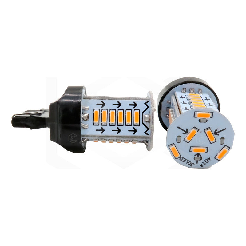 Par De Focos 1156 1157 30 Led Rotativo Estrobo Calaveras 12v