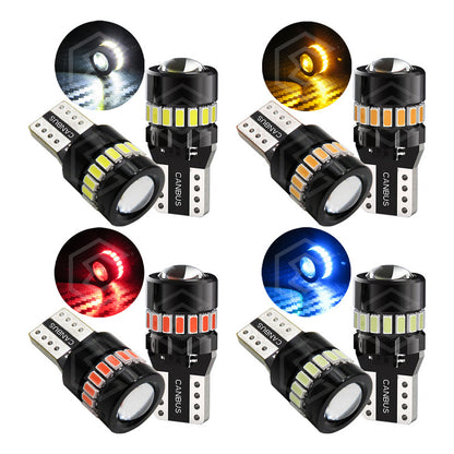 Par De Focos De Pellizco 19 Leds T10 Canbus Lupa 2.4w 700lm