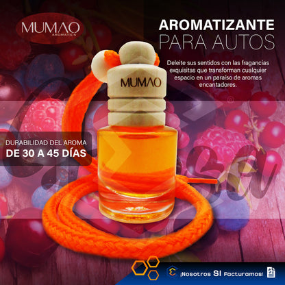 12 Aromatizante Colgante Botella 8ml Auto Casa Ambient Mumao