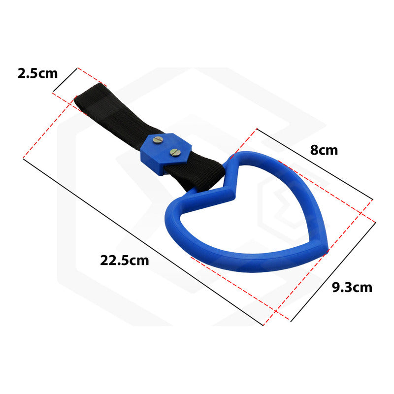 Tiron Corazon Jdm Tsurikawa Strap Remolque Gancho Decorativo