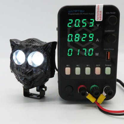 Par De Faros 6 Leds 2 Lupas Bicolor Fijo Estrobo Lobo 12-24v