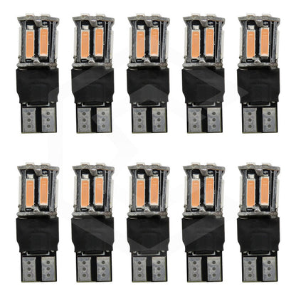 Kit 10 Focos De Pellizco 10 Led Canbus Fijo + Estrobo T10