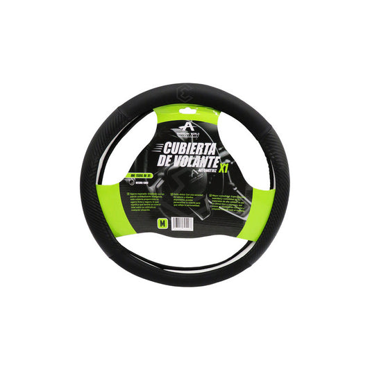 Funda Cubre Volante Antideslizante Fibra De Carbono 37cm