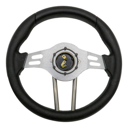Volante Deportivo Universal De Metal Brazos Con Ranuras