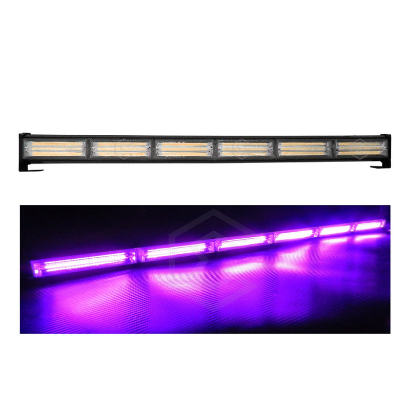 Barra Torreta Led Cob 6 Módulos Estrobo Código 16 Funciones