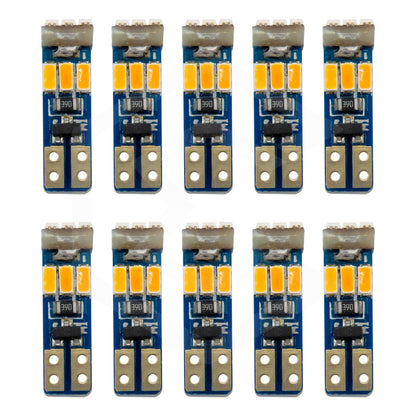 Kit 10 Focos De Pellizco T5 9 Hiper Leds Cluster 2721 1w 12v