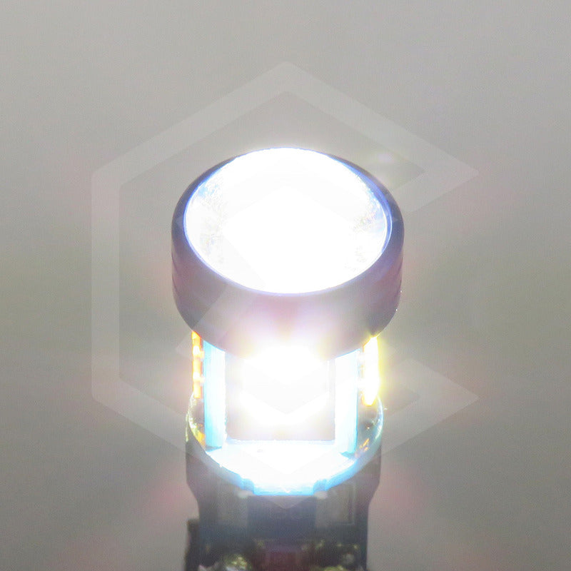 Par De Focos De Pellizco T10 15 Led Canbus Con Lupa 4010 12v