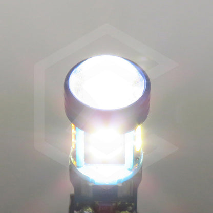 Par De Focos De Pellizco T10 15 Led Canbus Con Lupa 4010 12v