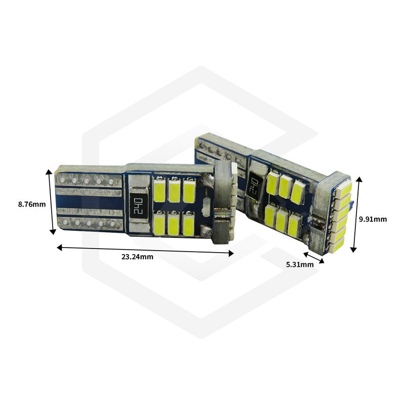 Kit 5 Par De Focos De Pellizco 18 Led Canbus Super Potente