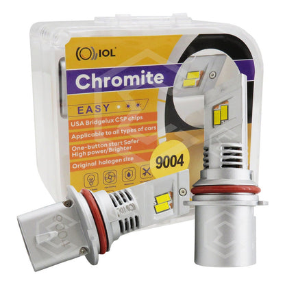 Kit Focos 24 Led Csp Ambar 9004 Ventilador Alta Y Baja 31.8w 9004 Ambar