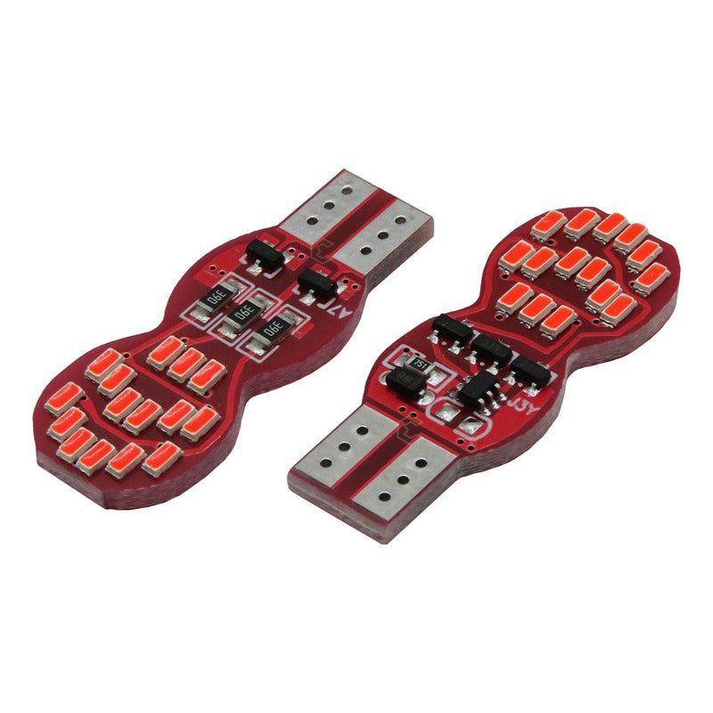 10 Foco De Pellizco T10 30 Led Secuencial Stop Direccional T