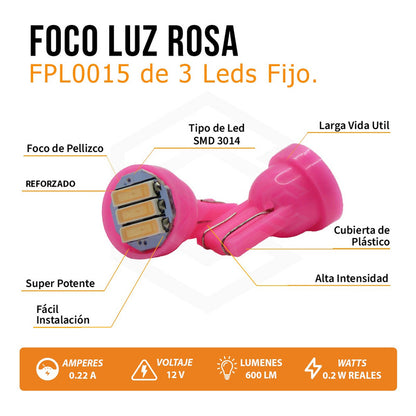 Kit 50 Focos De Pellizco 3 Leds Grande Super Potente