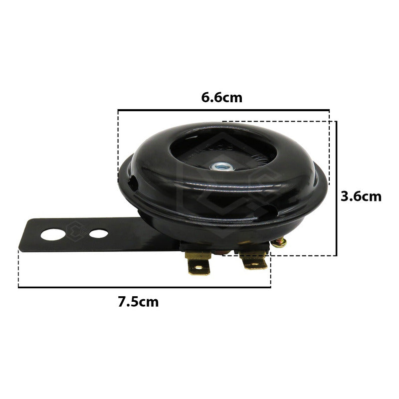 Claxon Bocina Universal Eléctrica De Metal Para Motocicleta