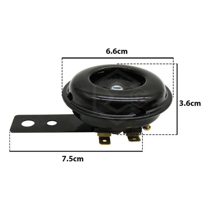 Claxon Bocina Universal Eléctrica De Metal Para Motocicleta