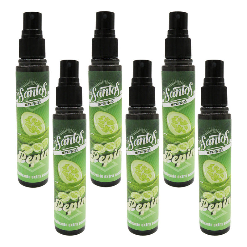 6 Aromatizante Botella Spray Liquido 60ml Auto Casa Ambiente