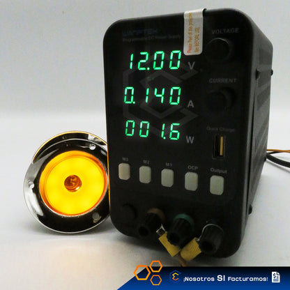 1 Plafon 9 Led Gel Redondo Bisel Cromo 2'' Estrobo 12-24v