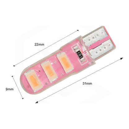 Par De Focos De Pellizco T10 6 Gel Leds Smd Alta Potencia