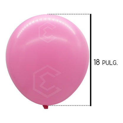 3 Globos Brillosos N°18 De Látex Para Fiestas Bodas Eventos