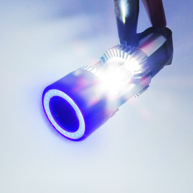 Foco Moto H4 Con Ojo Angel 12 Leds Csp Ba20d Con Ventiladort