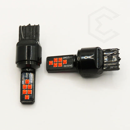 2 Focos 12 Led Canbus Cuarto Stop 12-24v 1156 57 3157  7507