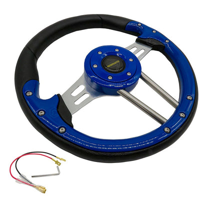 Volante Deportivo Universal De Metal Brazos Con Ranuras