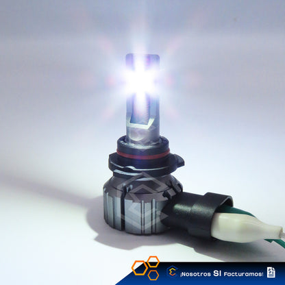 Kit Focos 12 Led 9006 Alta Baja Plug And Play 10000lm 12-24v 9006