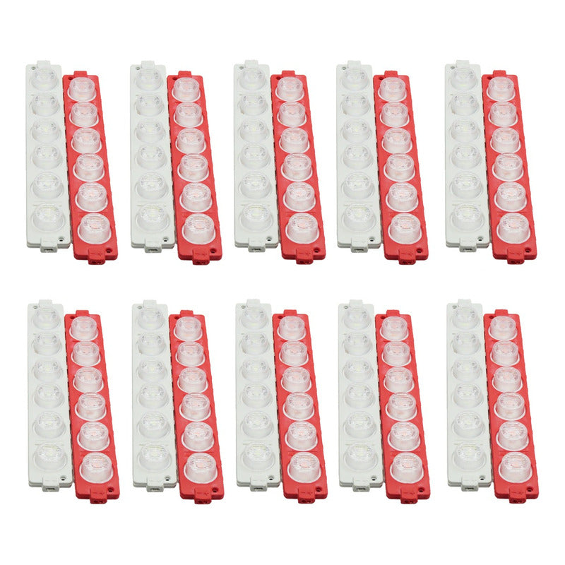 10 Módulos 12 Leds Código 3 Funciones Grúa Torrera 6w T