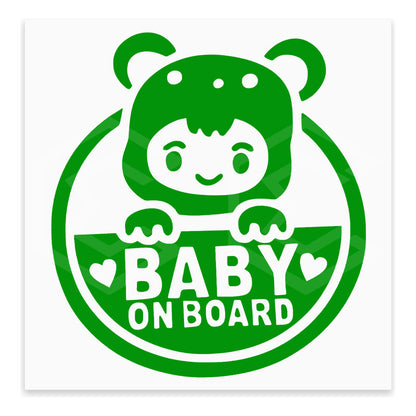 10 Calcomanía Bebé A Bordo Sticker Vinil Auto Moto 14cmx15cm
