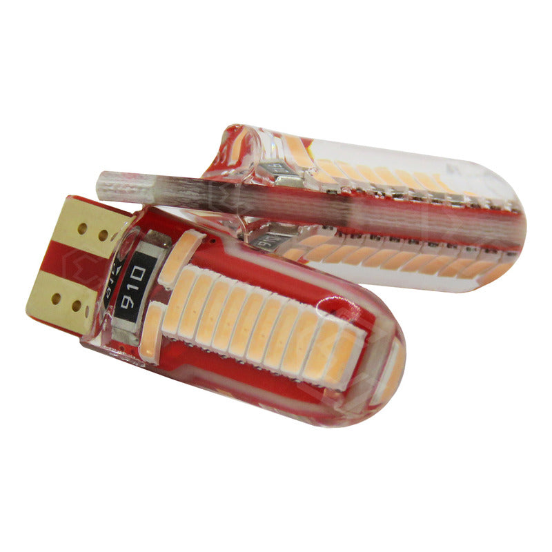 Par De Focos De Pellizco T10 W5w 24 Leds Canbus 12v Fijo