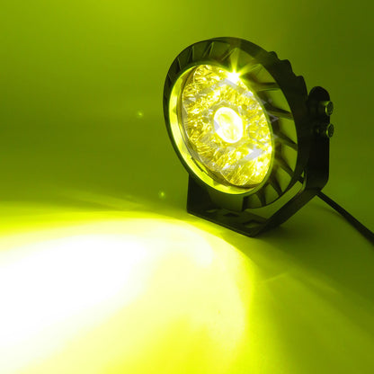 Par Faros Universales Redondo 5.5'' 10 Led Hiper Lupa 12-24v