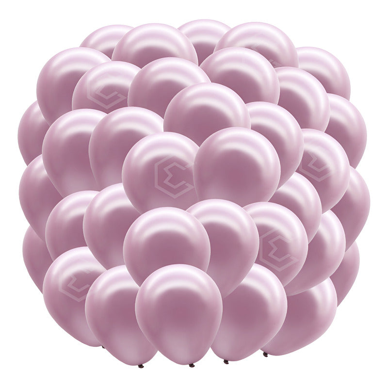 Bolsa 50 Globos Rosa Lila Metalico #10 Fiestas Bodas Latex Rosa Lila Metalico